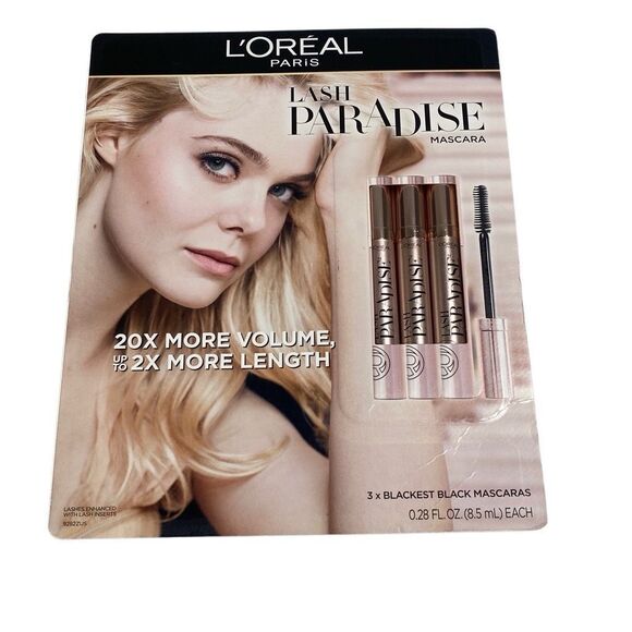 L'Oreal Paris Voluminous Lash Paradise Volume Mascara Black, 3 Count New No Box - Picture 1 of 1